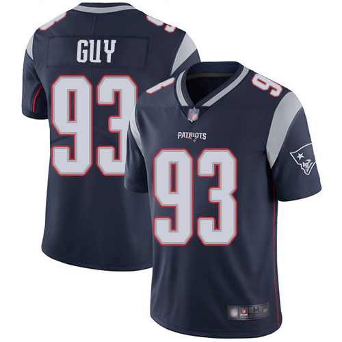 New England Patriots Football #93 Vapor Untouchable Limited Navy Blue Men Lawrence Guy Home NFL Jersey